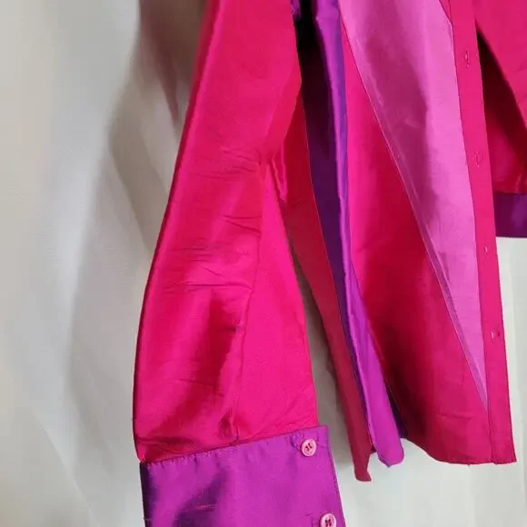 Vintage Neiman Marcus Silk Shirt | Large - Picture 9 of 11